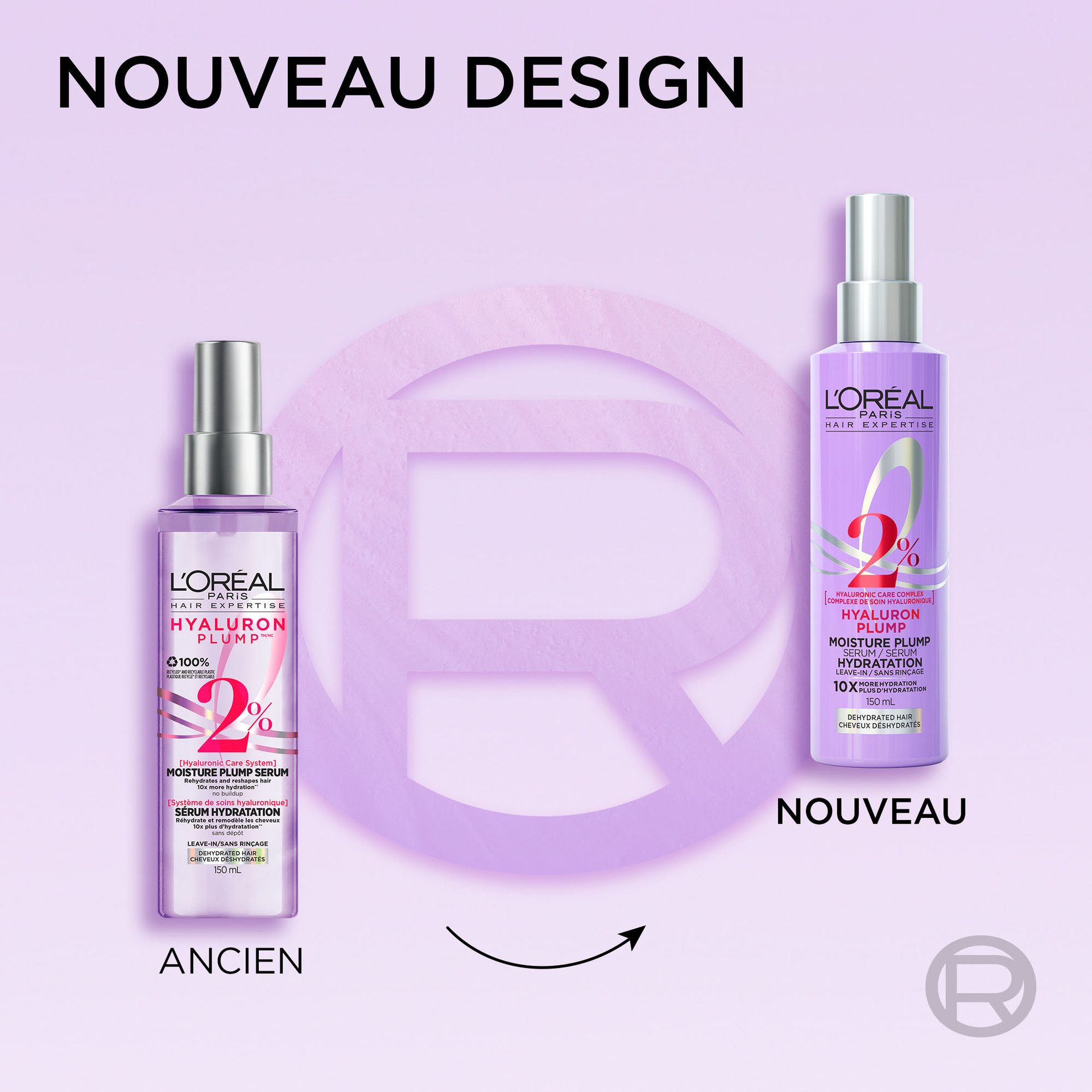 Nouveau design du sérum hyaluron plump